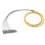 [TCM-12PSTUS2-3] Tconnect Fiber Pigtail ST Singlemode 12 Fiber 9/125µm (OS2) 3m